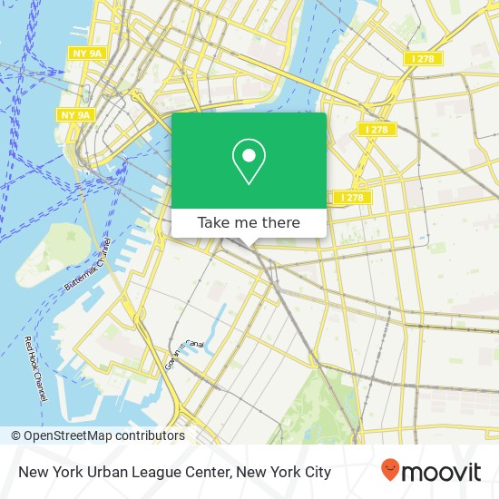 New York Urban League Center map