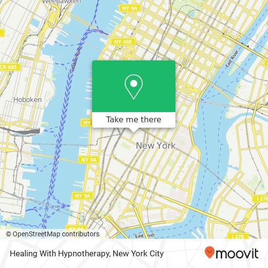 Healing With Hypnotherapy map