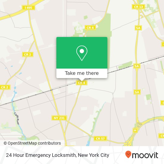 24 Hour Emergency Locksmith map