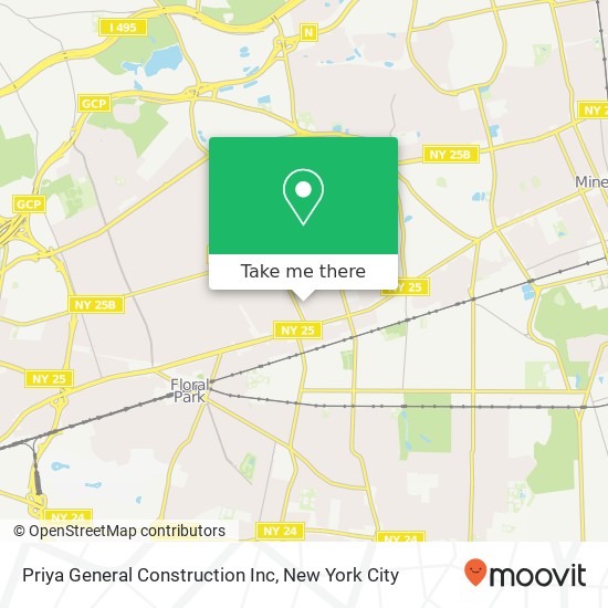 Mapa de Priya General Construction Inc