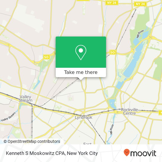 Mapa de Kenneth S Moskowitz CPA