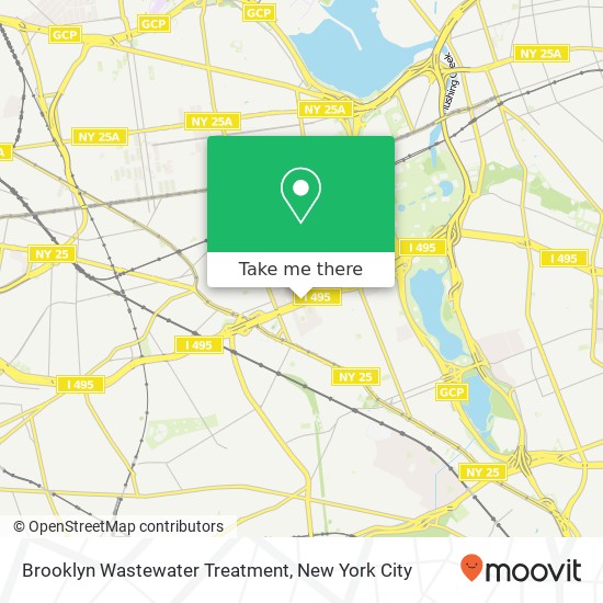 Brooklyn Wastewater Treatment map