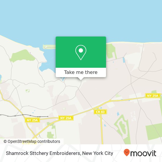 Shamrock Sttchery Embroiderers map