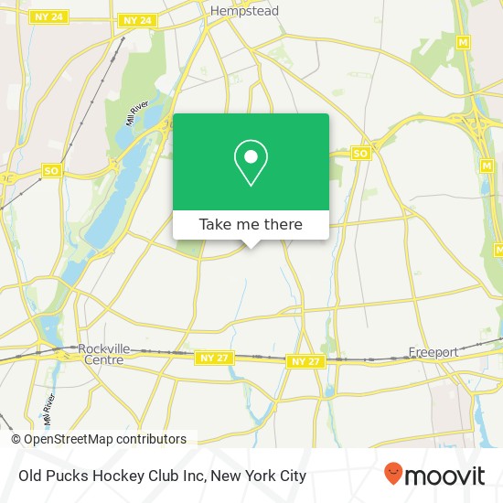 Mapa de Old Pucks Hockey Club Inc