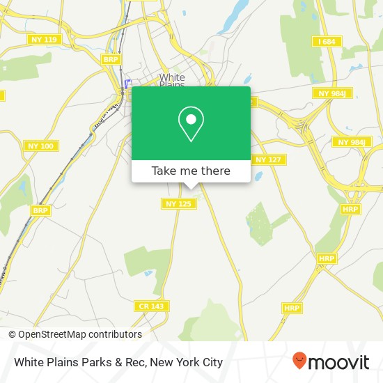 Mapa de White Plains Parks & Rec