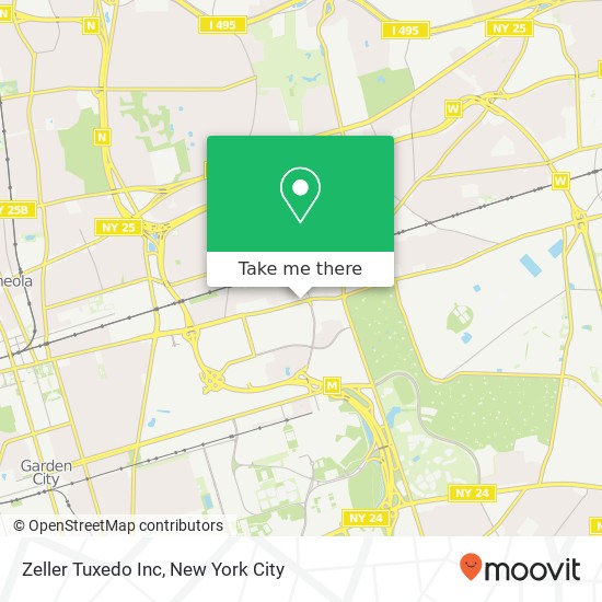 Zeller Tuxedo Inc map