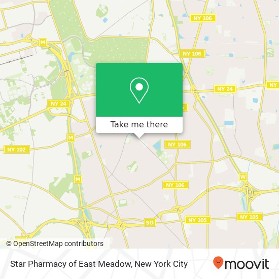 Star Pharmacy of East Meadow map