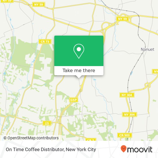 On Time Coffee Distributor map