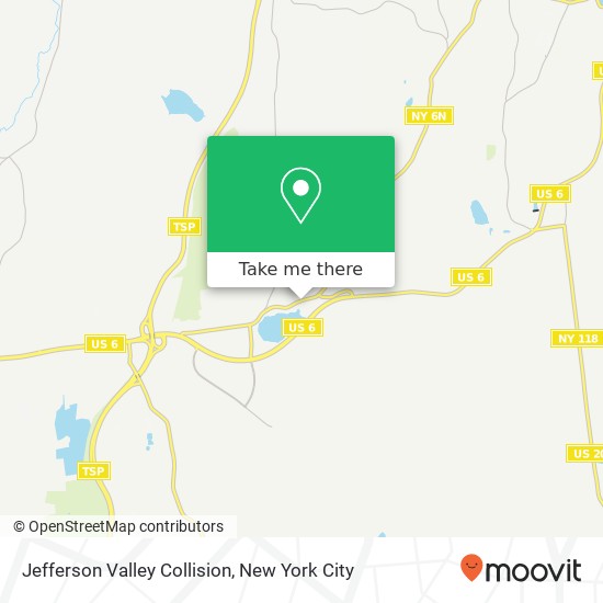 Mapa de Jefferson Valley Collision