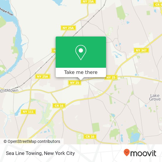 Sea Line Towing map