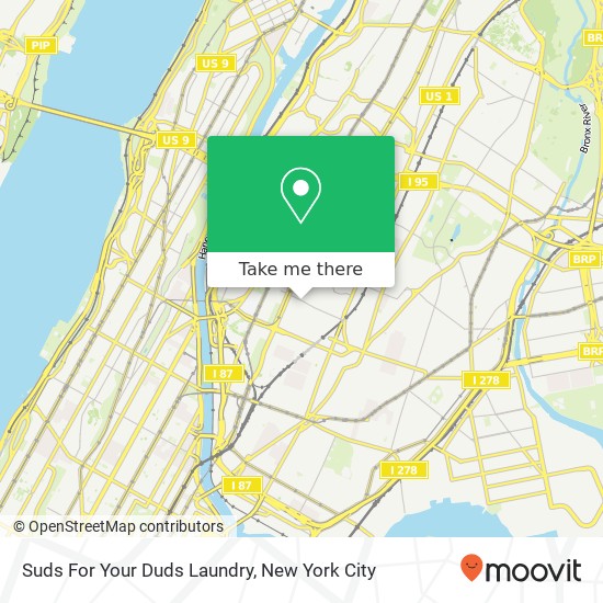 Suds For Your Duds Laundry map