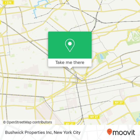 Mapa de Bushwick Properties Inc