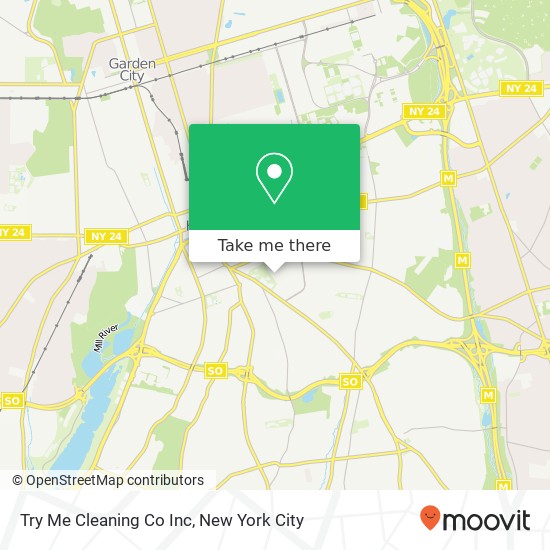 Try Me Cleaning Co Inc map
