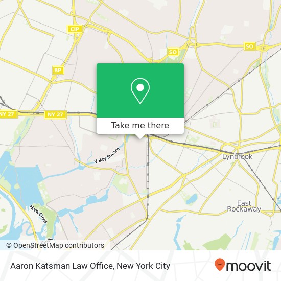 Mapa de Aaron Katsman Law Office
