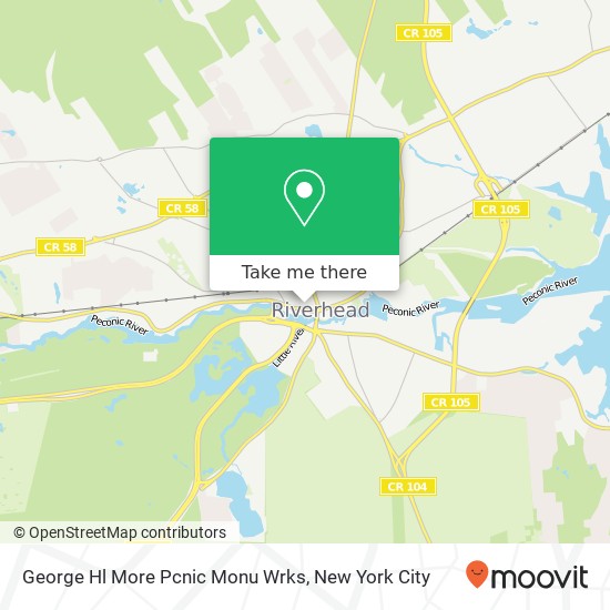 Mapa de George Hl More Pcnic Monu Wrks
