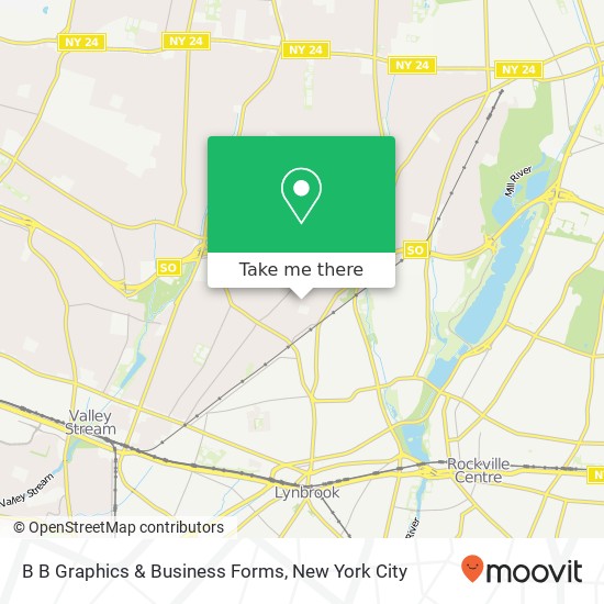 B B Graphics & Business Forms map