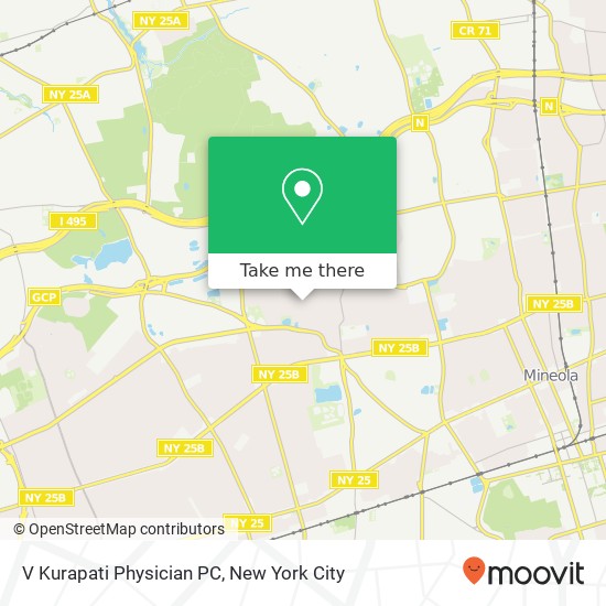 V Kurapati Physician PC map