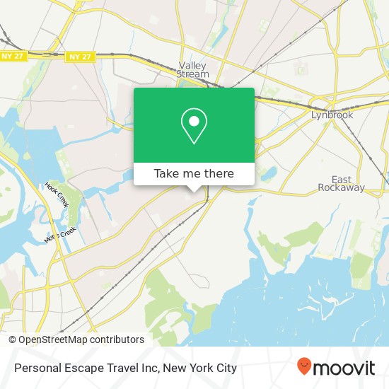 Mapa de Personal Escape Travel Inc