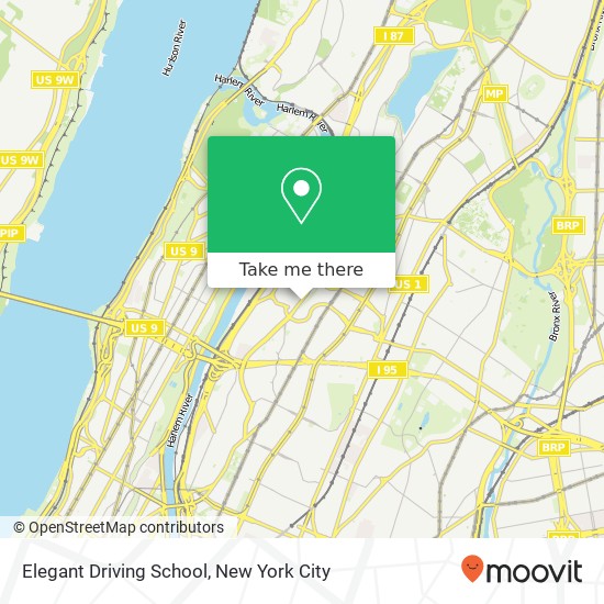 Elegant Driving School map