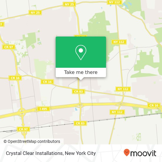 Crystal Clear Installations map