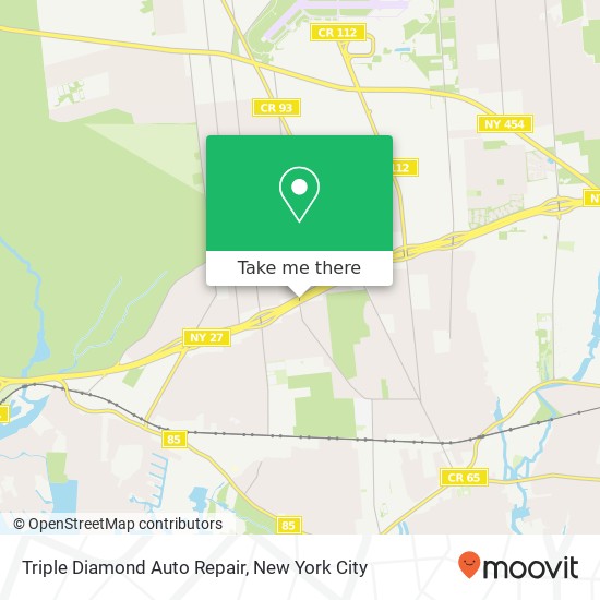 Mapa de Triple Diamond Auto Repair