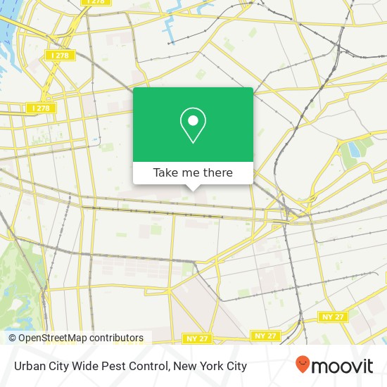 Urban City Wide Pest Control map