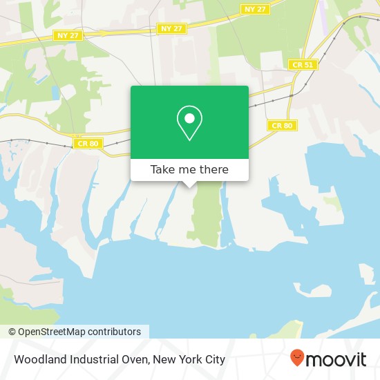 Mapa de Woodland Industrial Oven