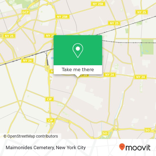 Maimonides Cemetery map