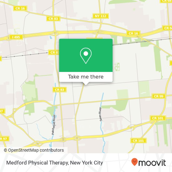 Medford Physical Therapy map