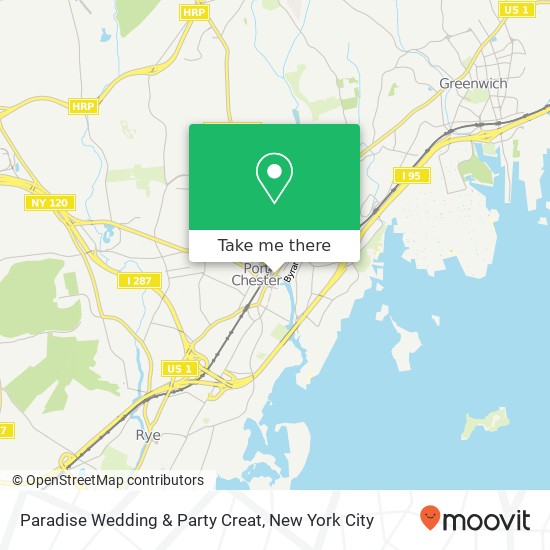 Paradise Wedding & Party Creat map