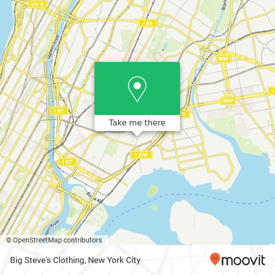 Big Steve's Clothing map
