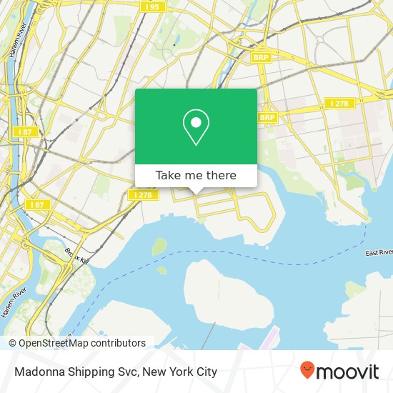 Madonna Shipping Svc map