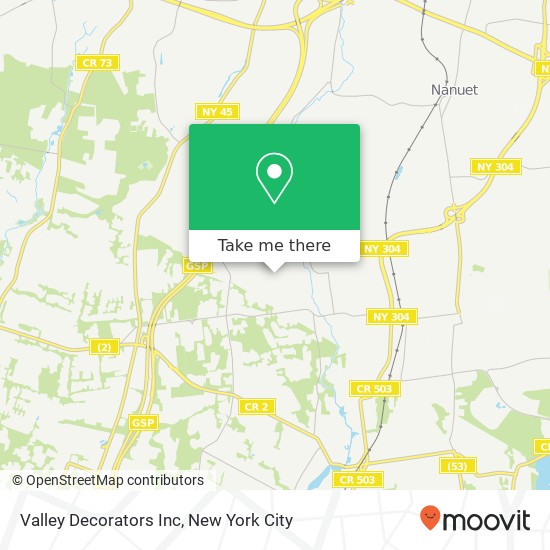 Valley Decorators Inc map