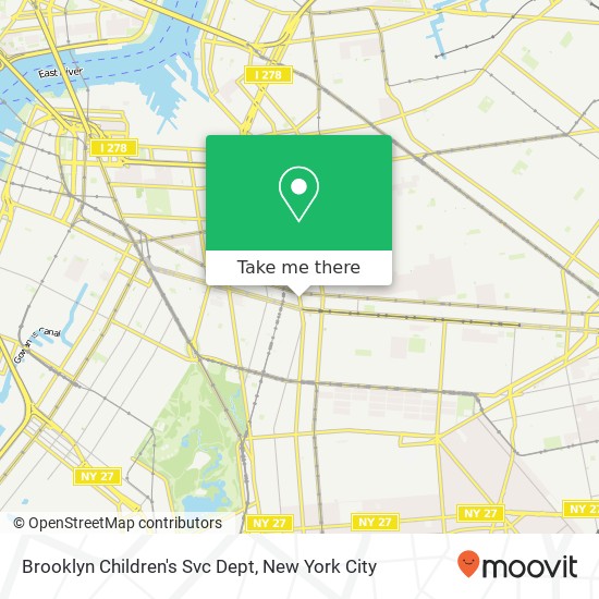 Brooklyn Children's Svc Dept map