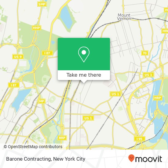 Barone Contracting map