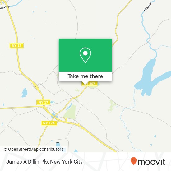James A Dillin Pls map