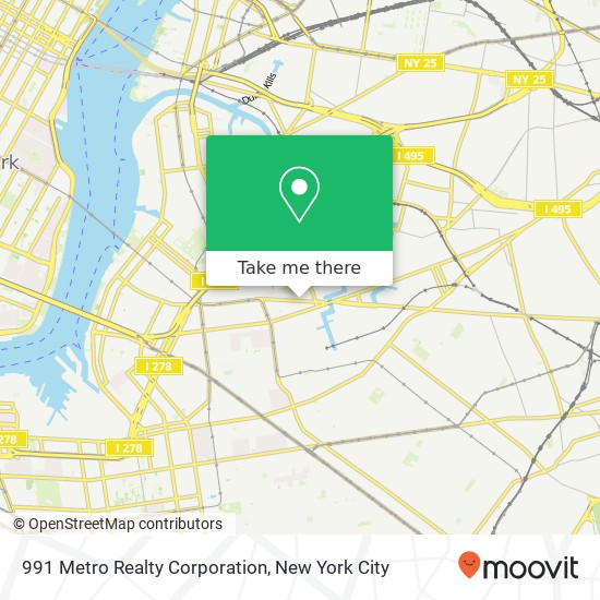 Mapa de 991 Metro Realty Corporation