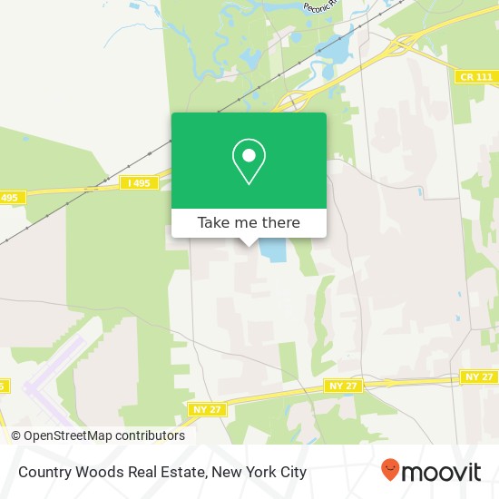 Country Woods Real Estate map