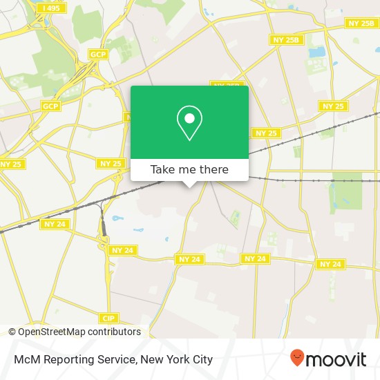 Mapa de McM Reporting Service