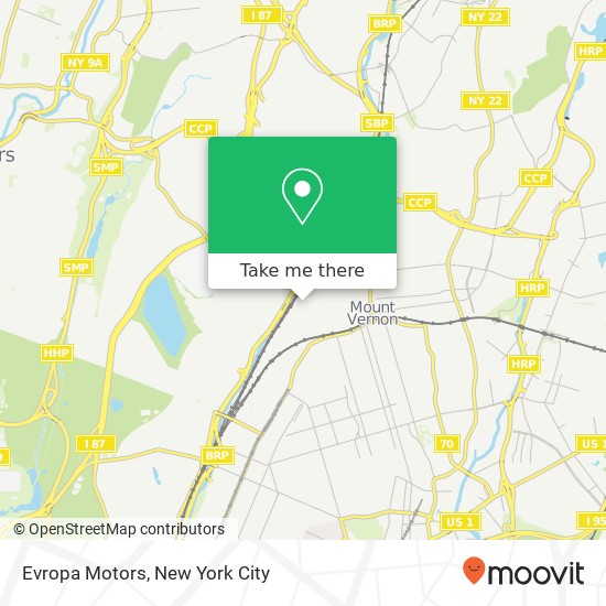 Evropa Motors map