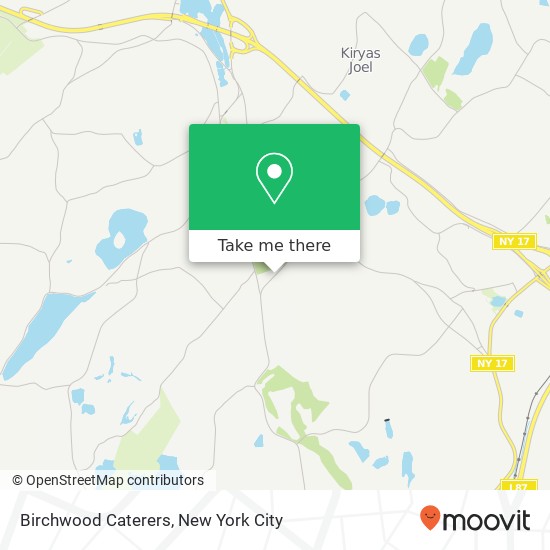 Birchwood Caterers map