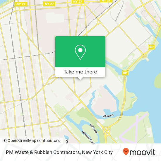 PM Waste & Rubbish Contractors map