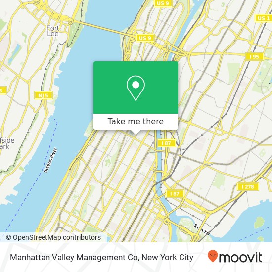 Manhattan Valley Management Co map