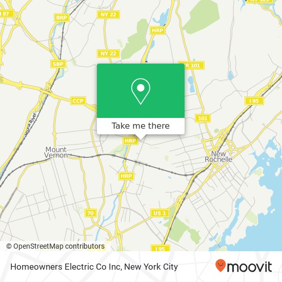 Mapa de Homeowners Electric Co Inc