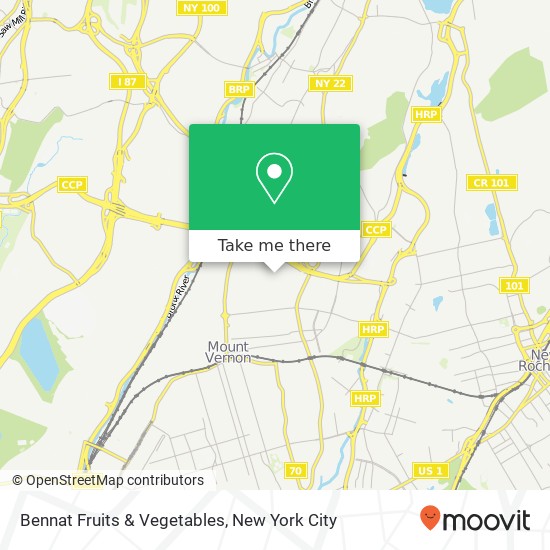 Bennat Fruits & Vegetables map