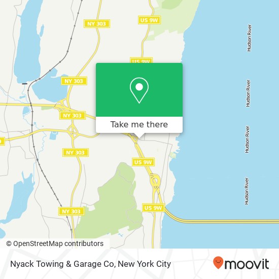 Nyack Towing & Garage Co map