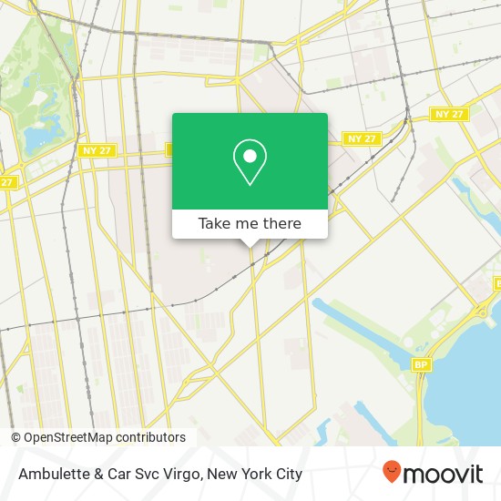 Ambulette & Car Svc Virgo map