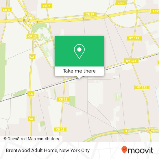 Brentwood Adult Home map