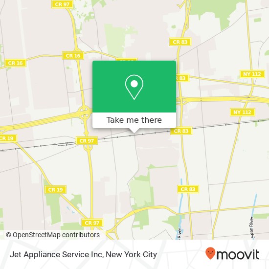 Mapa de Jet Appliance Service Inc