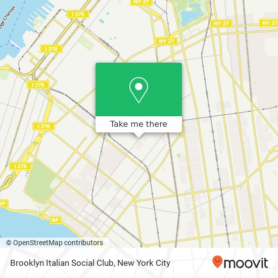 Brooklyn Italian Social Club map